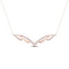 Thumbnail Image 3 of Diamond Necklace 1/5 ct tw Round 10K Rose Gold