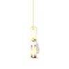 Thumbnail Image 3 of Diamond Necklace 1/4 ct tw Pear-shaped/Round 10K Yellow Gold