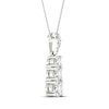 Thumbnail Image 3 of Diamond Pendant Necklace 1/2 ct tw Round 10K White Gold