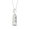 Thumbnail Image 4 of Diamond Pendant Necklace 1/2 ct tw Round 10K White Gold