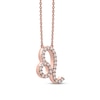 Thumbnail Image 2 of Diamond Leo Necklace 1/10 ct tw 10K Rose Gold