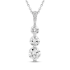 Thumbnail Image 1 of Diamond 3-Stone Pendant Necklace 1 ct tw Round 14K White Gold