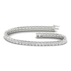 Thumbnail Image 1 of Lab-Created Diamond Tennis Bracelet 10 ct tw Round 14K White Gold