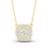 Thumbnail Image 0 of Diamond Necklace 1/3 ct tw Round 10K Yellow Gold 18"