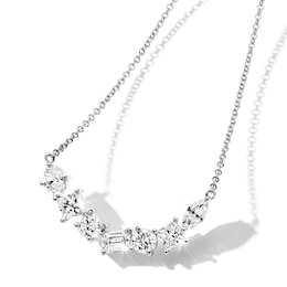 Jared Atelier Diamond Necklace 4-3/8 ct tw Round/Cushion/ Oval/Emerald/Princess/Marquise Platinum 17&quot;