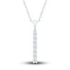 Thumbnail Image 1 of Diamond Pendant Necklace 1/4 ct tw Round 10K White Gold 18&quot;