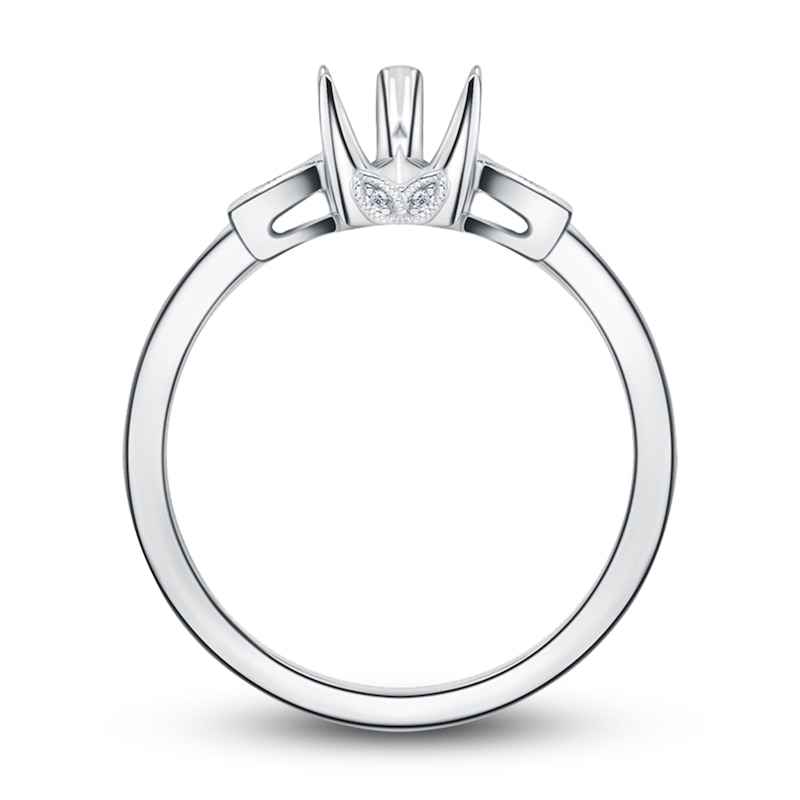 Main Image 2 of Kirk Kara Diamond Ring Setting 1/20 ct tw Round 18K White Gold