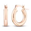 Thumbnail Image 0 of Polished Hoop Earrings 14K Rose Gold 15mm