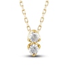 Thumbnail Image 1 of Diamond Pendant Necklace 1/4 ct tw Round 10K Yellow Gold