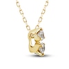 Thumbnail Image 2 of Diamond Pendant Necklace 1/4 ct tw Round 10K Yellow Gold