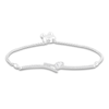 Thumbnail Image 0 of Diamond Bolo Bracelet 1/2 ct tw Pear/Round 10K White Gold