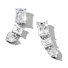 Thumbnail Image 1 of Jared Atelier Diamond Drop Earrings 3-1/4 ct tw Emerald/Heart Platinum