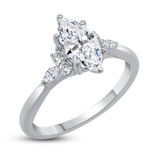 Diamond Engagement Ring 1 ct tw Marquise/Round 14K White Gold | Jared