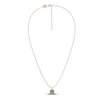 Thumbnail Image 2 of Juliette Maison Natural Emerald Pendant Necklace 10K Rose Gold