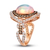 Thumbnail Image 4 of Le Vian Natural Opal Ring 1-1/2 ct tw Diamonds Round 14K Strawberry Gold