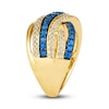 Thumbnail Image 4 of Le Vian Natural Blue Sapphire Ring 1/2 ct tw Round 14K Honey Gold