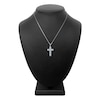 Thumbnail Image 4 of Diamond Cross Pendant Necklace 3/4 ct tw Round 14K White Gold 18&quot;