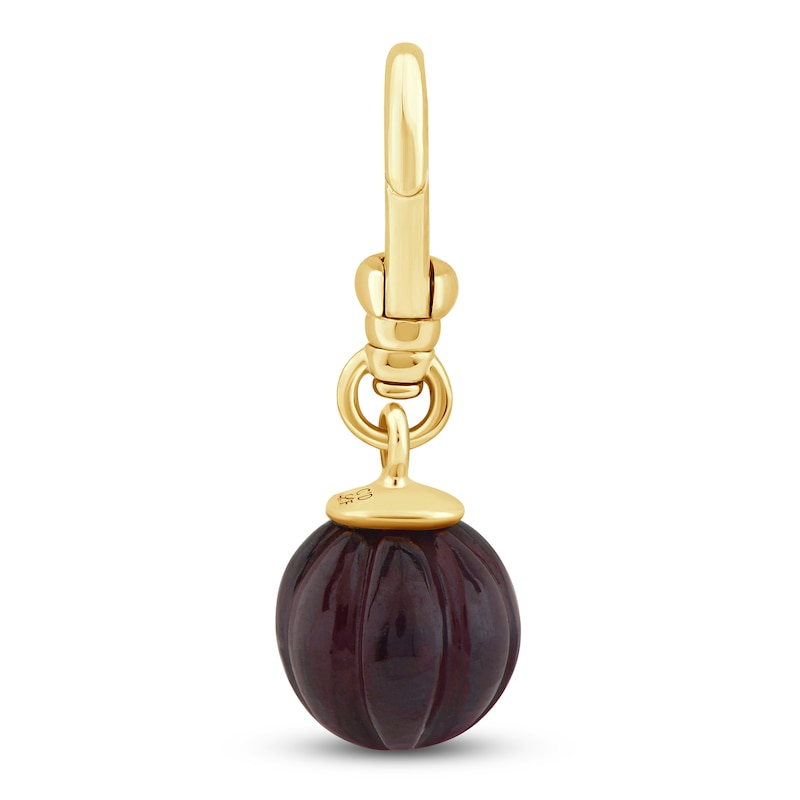 Charm'd by Lulu Frost 10K Yellow Gold 9MM Garnet January Birthstone Charm