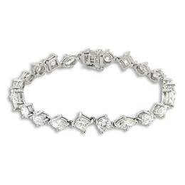 Jared Atelier Diamond Tennis Bracelet 12 ct tw Round/Princess/ Emerald/Oval/Marquise 18K White Gold 7.5&quot;