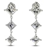 Thumbnail Image 1 of Jared Atelier Diamond Drop Earrings 6-1/5 ct tw Princess Platinum