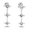 Thumbnail Image 1 of Jared Atelier Diamond Drop Earrings 6 ct tw Princess Platinum