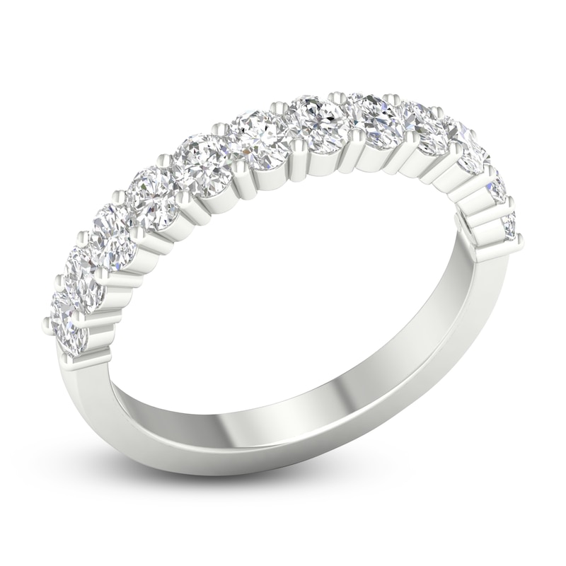 Main Image 2 of Diamond Anniversary Band 1 ct tw Oval Platinum