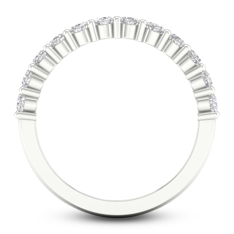 Main Image 4 of Diamond Anniversary Band 1 ct tw Oval Platinum