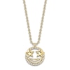 Thumbnail Image 1 of Shy Creation Diamond Emoji Necklace 1/20 ct tw Round 14K Yellow Gold 18&quot; SC55023845