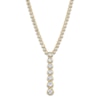 Thumbnail Image 2 of Shy Creation Diamond Lariat Necklace 4-1/6 ct tw Round 14K Yellow Gold 18&quot; SC55024077