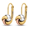 Thumbnail Image 1 of Love Knot Earrings 14K Tri-Tone Gold