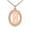 Thumbnail Image 1 of Initial Pendant Necklace Rose Gold-Plated Sterling Silver 18&quot;