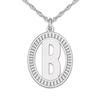 Thumbnail Image 1 of Initial Pendant Necklace Sterling Silver 18&quot;