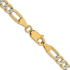 Thumbnail Image 3 of Semi-Solid Figaro Chain Necklace 14K Yellow Gold 24&quot; 3.9mm