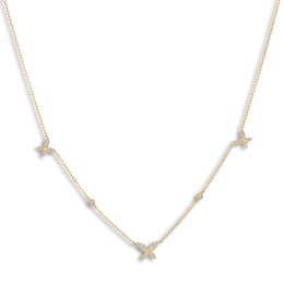 Le Vian Diamond Pendant Necklace 1/4 ct tw Round 14K Honey Gold 17&quot;
