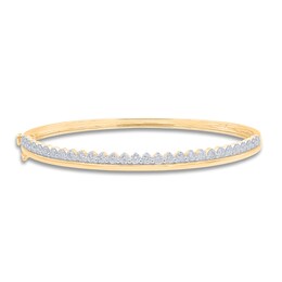 7 Bangle Bracelet 14K Yellow Gold 8