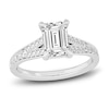 Thumbnail Image 1 of Lab-Created Diamond Engagement Ring 2-1/3 ct tw Emerald 14K White Gold