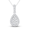 Thumbnail Image 0 of Diamond Necklace 1/4 ct tw Round 14K White Gold 19"