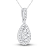 Thumbnail Image 1 of Diamond Necklace 1/4 ct tw Round 14K White Gold 19"