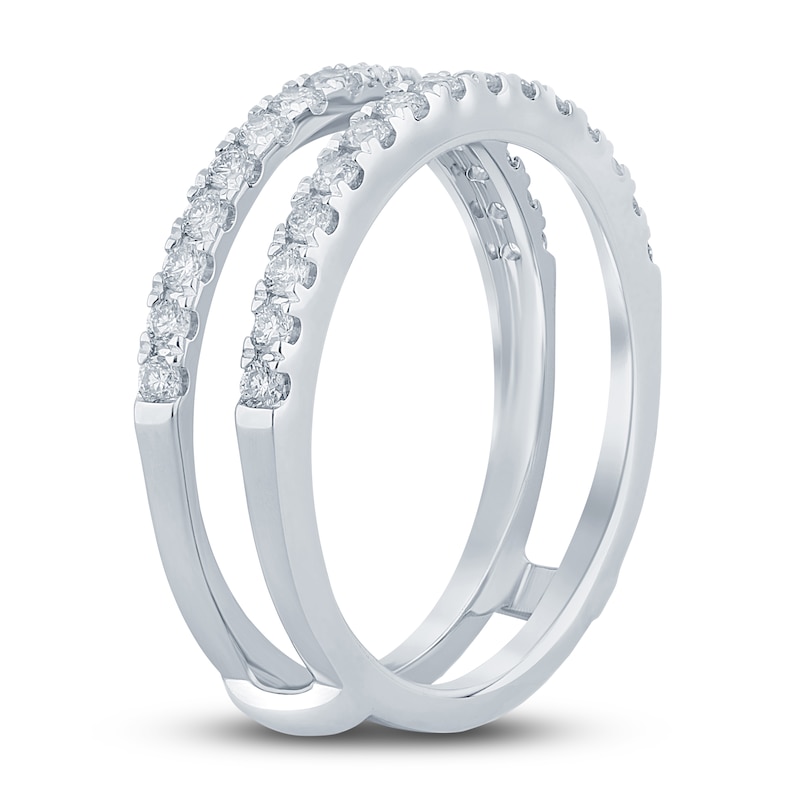 Main Image 2 of Diamond Anniversary Enhancer Band 1/2 ct tw Round 14K White Gold