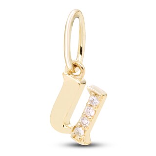 Diamond Accent Letter U Charm 10K Yellow Gold | Jared