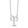 Thumbnail Image 2 of Diamond Aries Necklace 1/10 ct tw Round 14K White Gold 17&quot;