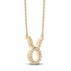 Thumbnail Image 2 of Diamond Taurus Necklace 1/10 ct tw Round 14K Yellow Gold 17&quot;