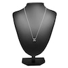 Thumbnail Image 3 of Diamond Gemini Necklace 1/10 ct tw Round 14K White Gold 17&quot;