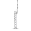 Thumbnail Image 2 of Diamond Circle Pendant Necklace 1/5 ct tw Round 14K White Gold 18&quot;