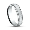 Thumbnail Image 2 of Textured Wedding Band 14K White Gold 6.0mm