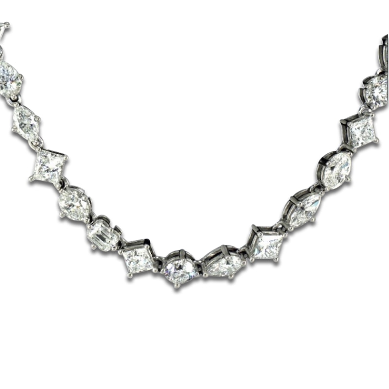 Main Image 1 of Jared Atelier Diamond Necklace 40-7/8 ct tw Platinum 17&quot;