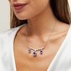 Thumbnail Image 2 of Jared Atelier Oval-Cut Natural Tanzanite & Diamond Necklace 2-7/8 ct tw Platinum 17&quot;