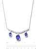 Thumbnail Image 3 of Jared Atelier Oval-Cut Natural Tanzanite & Diamond Necklace 2-7/8 ct tw Platinum 17&quot;