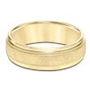 Thumbnail Image 3 of Textured Milgrain Wedding Band 14K Yellow Gold 7.0mm