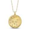 Thumbnail Image 1 of Shy Creation Diamond Star Circle Pendant Necklace 1/20 ct tw 14K Yellow Gold SC55020163V3